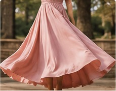 Pink dress and skirt alterations